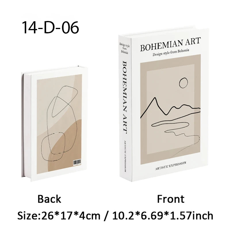 Trendy Chic Faux Books – Decorative Book Storage Boxes with Stylish Covers for Coffee Table Scandinavian Style Contemporary Home Décor
