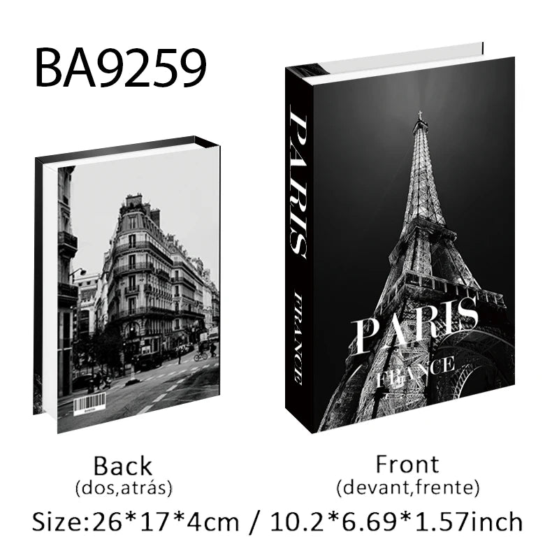 Trendy Chic Faux Books – Decorative Book Storage Boxes with Stylish Covers for Coffee Table Scandinavian Style Contemporary Home Décor