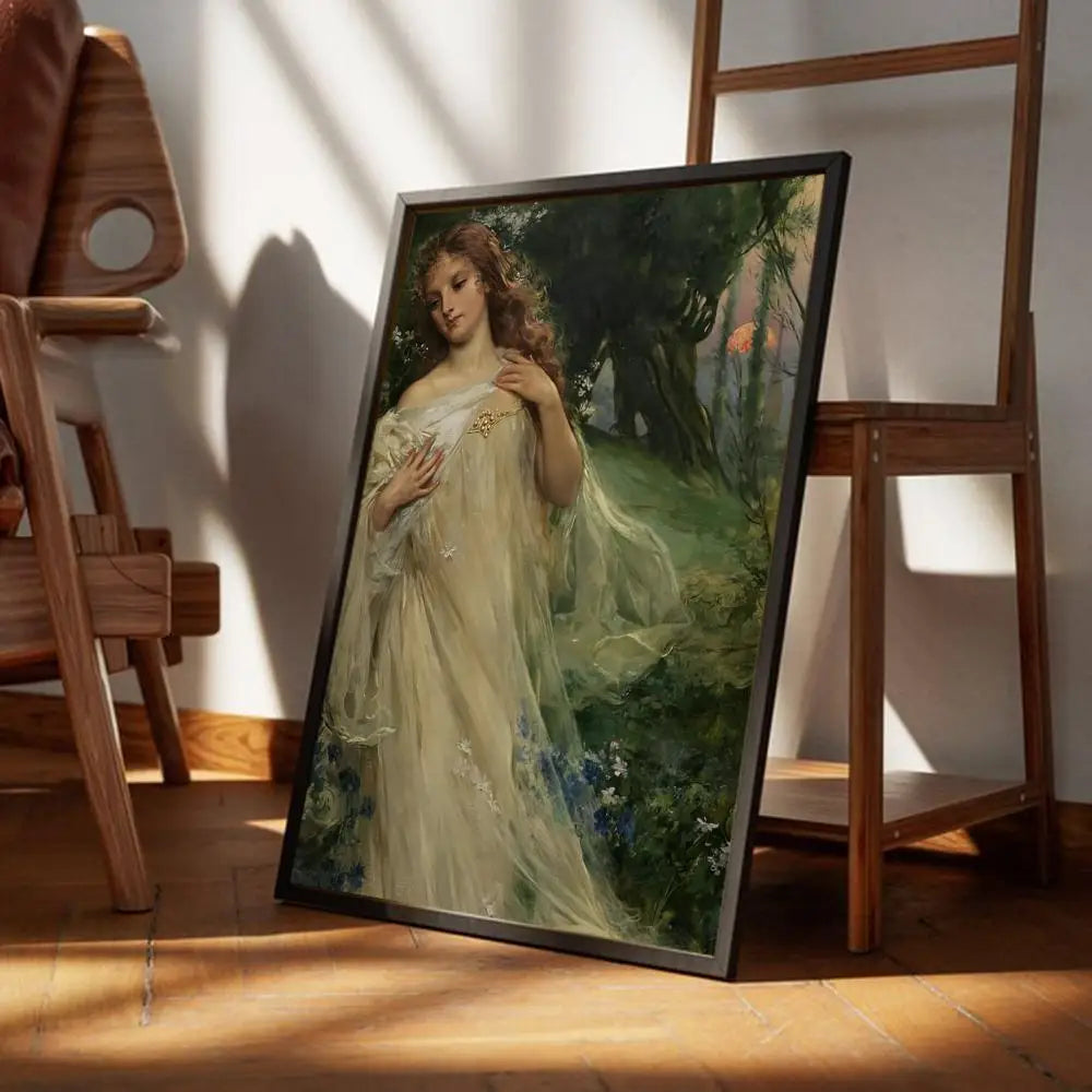 Vintage Portrait Classic Fine Art Canvas Prints Famous Paintings Wall Art Posters Pictures For Living Room Dining Room Bedroom Art Decor