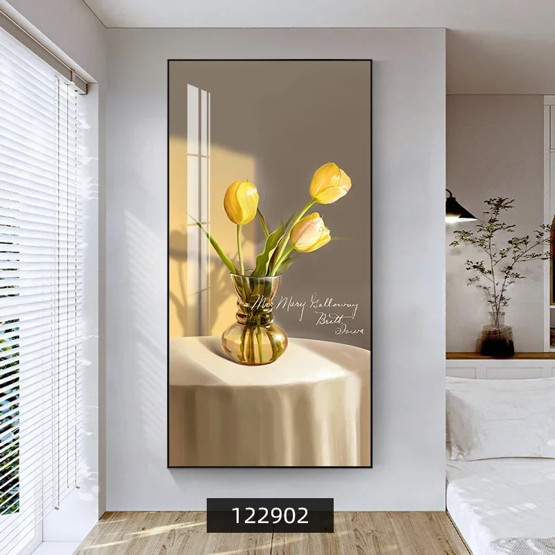 Summer Flowers Colorful Floral Wall Art Fine Art Canvas Prints Modern Botanical Pictures For Living Room Dining Room Foyer Art Decor 2025 05