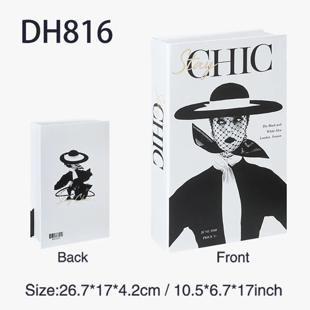 Fashion Art Style Faux Books Coffee Table Decor Book Box Storage Boxes Luxury Practical Ornamental Decoration For Modern Home Decor