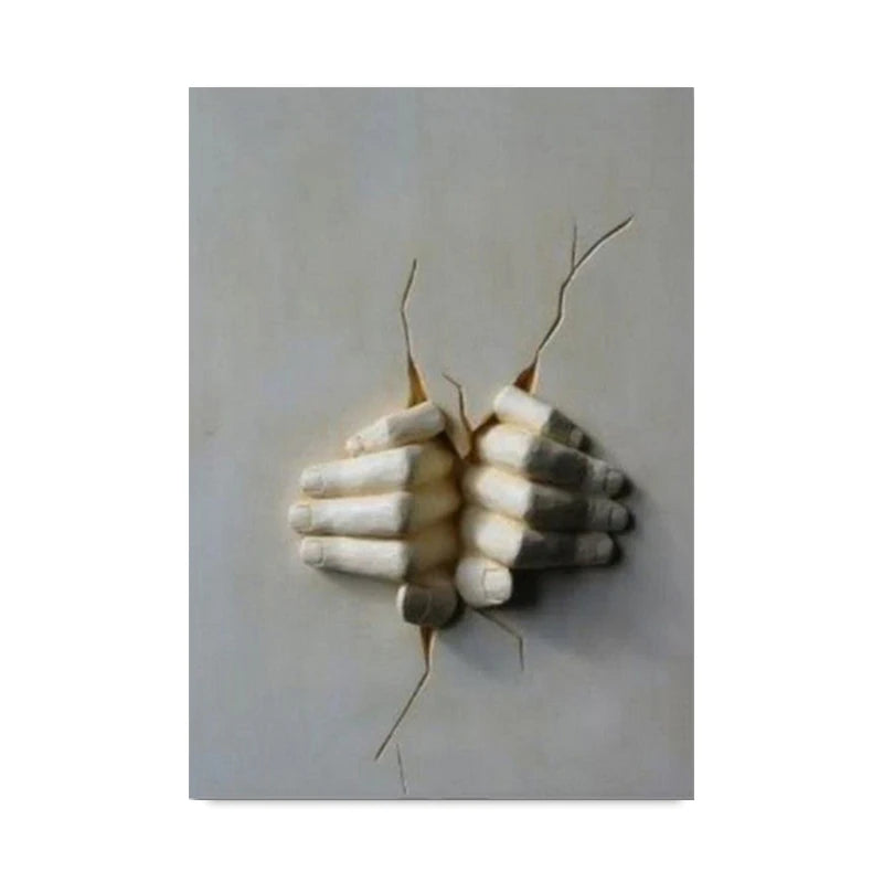 Modern Urban Abstract Iron Statue Wall Art Fine Art Canvas Prints 3d Visualization Figure Art Pictures For Minimalist Apartment Wall Decor