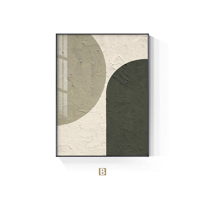 Scandinavian Geometric Abstract Wall Art Fine Art Canvas Prints Neutral Colors Pictures For Living Room Bedroom Art For Modern Apartment