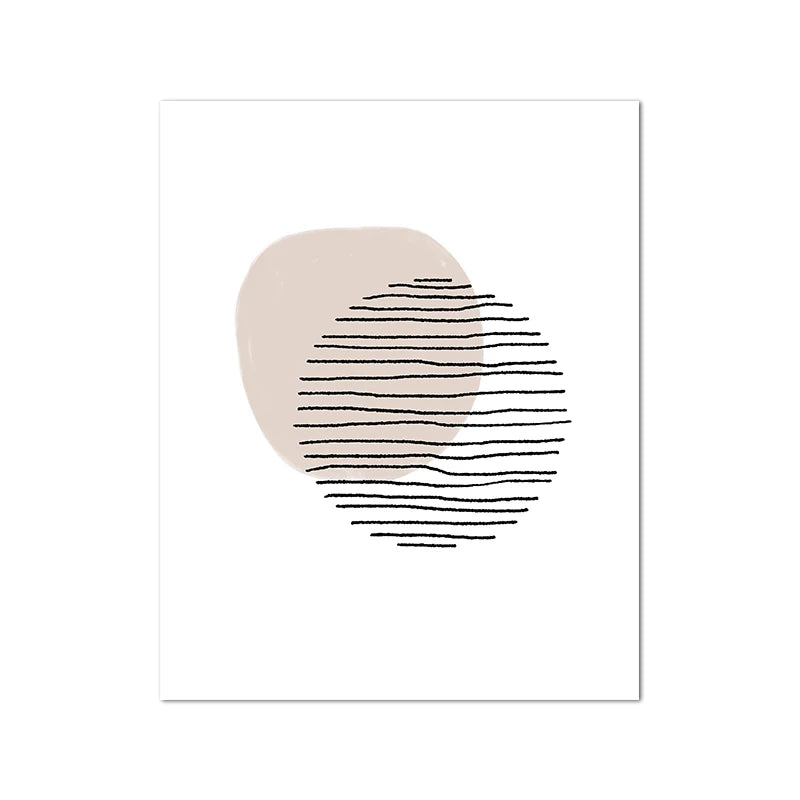 Shades Of Beige Abstract Line Art Wall Art Fine Art Canvas Prints Minimalist Pictures For Modern Apartment Living Room Art For Contemporary Interiors 2025