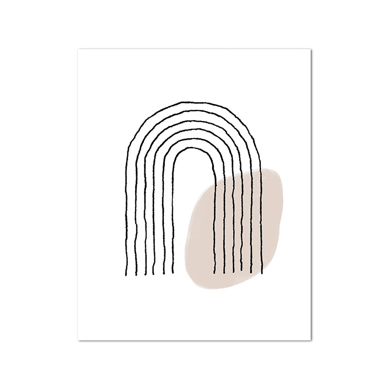 Shades Of Beige Abstract Line Art Wall Art Fine Art Canvas Prints Minimalist Pictures For Modern Apartment Living Room Art For Contemporary Interiors 2025