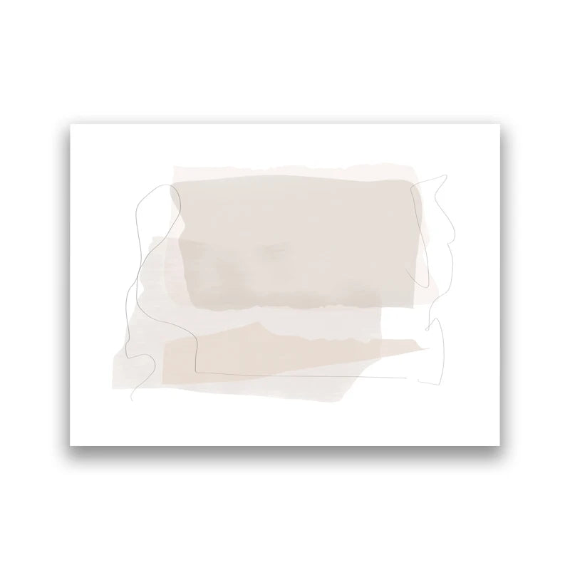 Shades Of Beige Abstract Line Art Wall Art Fine Art Canvas Prints Minimalist Pictures For Modern Apartment Living Room Art For Contemporary Interiors 2025
