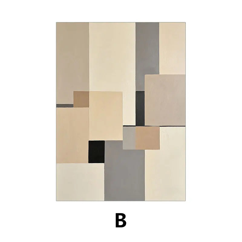 Rectangular area rug with geometric pattern on a white background
