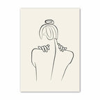 Simple Lifestyle Natural Minimalist Wall Art Fine Art Canvas Prints Gallery Wall Pictures For Modern Living Room Scandinavian Home Decoration 2024