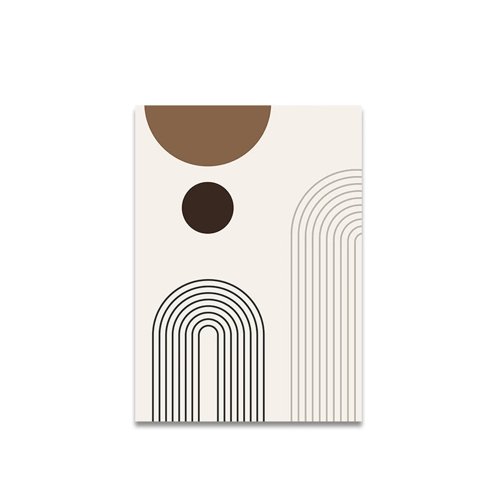 Abstract design with geometric shapes on a white background