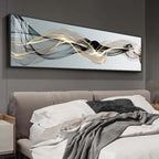 Flowing Vibes Abstract Wall Art Fine Art Canvas Prints Wide Format Pictures For Living Room Above Sofa Pictures For Above The Bed