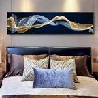 Flowing Vibes Abstract Wall Art Fine Art Canvas Prints Wide Format Pictures For Living Room Above Sofa Pictures For Above The Bed