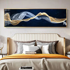 Flowing Vibes Abstract Wall Art Fine Art Canvas Prints Wide Format Pictures For Living Room Above Sofa Pictures For Above The Bed