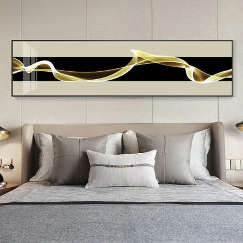 Flowing Vibes Abstract Wall Art Fine Art Canvas Prints Wide Format Pictures For Living Room Above Sofa Pictures For Above The Bed