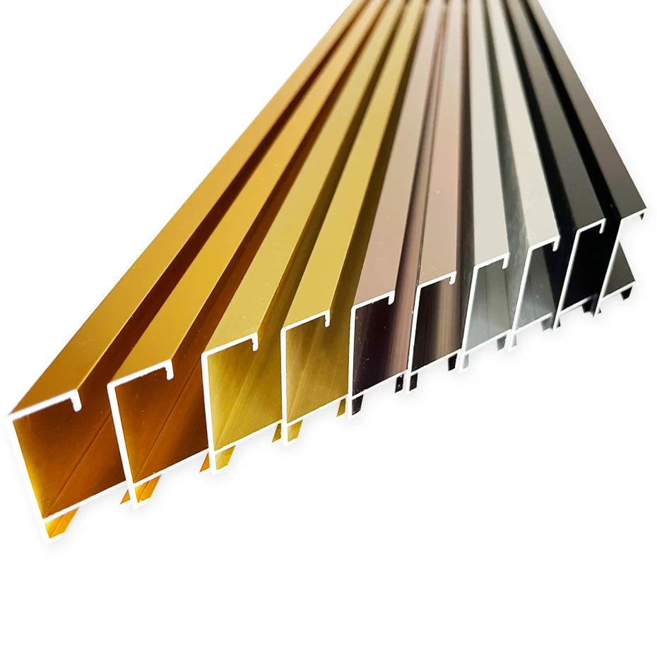 Small Sizes Metal Picture Frame Brushed Gold Silver Black 20x30 30x40, 40x50cm etc For Framing Canvas Prints - Purple Gold, Titanium Gold, Aluminum Frame Kits Complete With Wooden Inner Frame