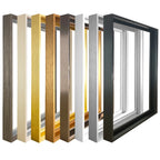 Small Sizes Metal Picture Frame Brushed Gold Silver Black 20x30 30x40, 40x50cm etc For Framing Canvas Prints - Purple Gold, Titanium Gold, Aluminum Frame Kits Complete With Wooden Inner Frame