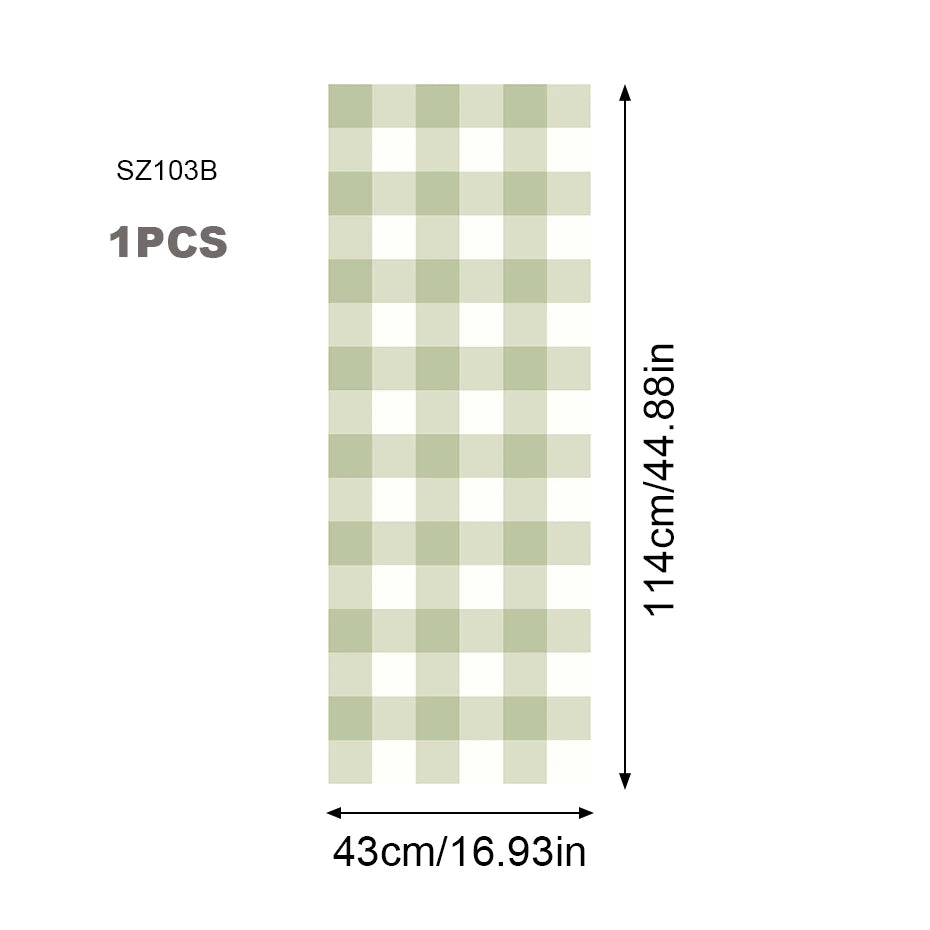 Soft Pastel Colored Plaid Vinyl Wall Mural – Peel & Stick Vinyl Decal Wallpaper for Kids’ Room, Bedroom & Creative DIY Cabinet Decor