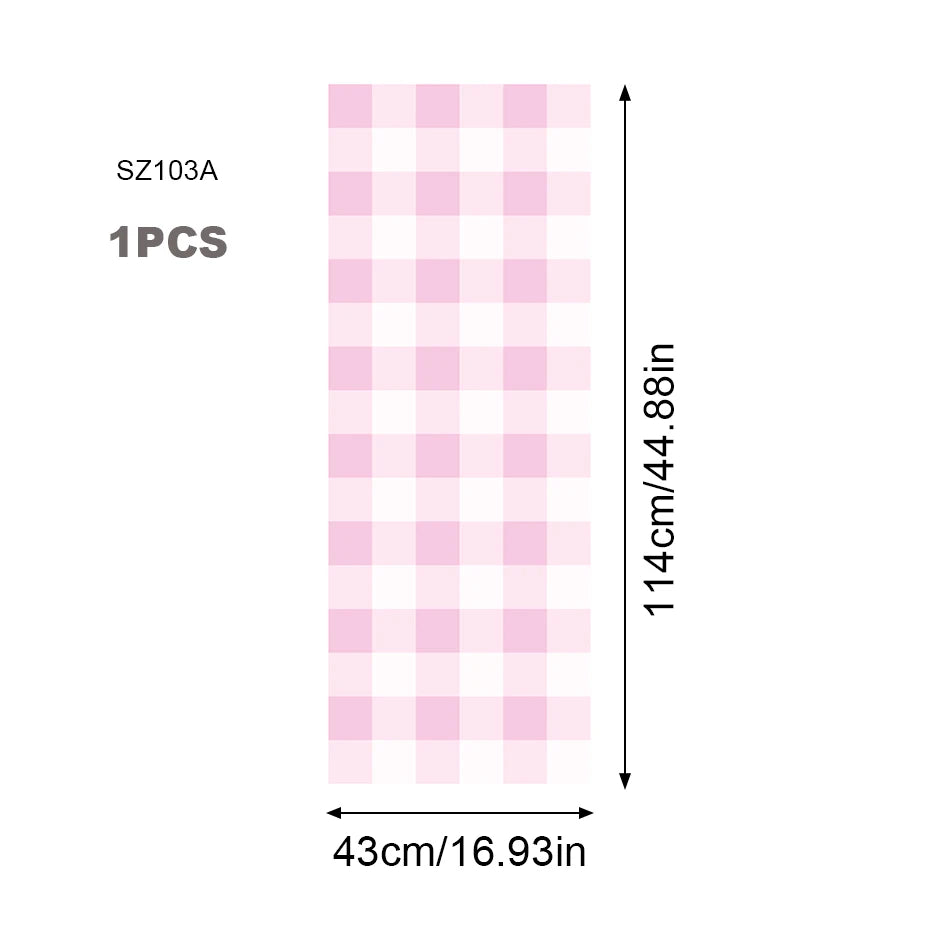 Soft Pastel Colored Plaid Vinyl Wall Mural – Peel & Stick Vinyl Decal Wallpaper for Kids’ Room, Bedroom & Creative DIY Cabinet Decor