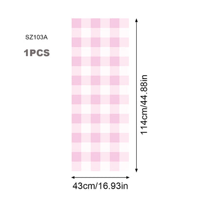 Soft Pastel Colored Plaid Vinyl Wall Mural – Peel & Stick Vinyl Decal Wallpaper for Kids’ Room, Bedroom & Creative DIY Cabinet Decor
