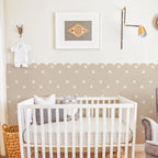 Soft Pastel Daisy Bloom Scalloped Wall Mural Wallpaper – Peel & Stick Floral Wall Decals for Nursery, Kids Room, or Girls Bedroom, Creative DIY Home Decor