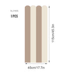 Soft Pastel Tones Scalloped Wallpaper Mural Decals – Peel & Stick Nursery Wall Decor for Kids Room Baby Bedroom Kindergarten Creative DIY Home Decor