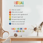 Spanish Color Moods Nursery Wall Decals – Emotion Management Wall Stickers for Nursery Kids Room Classroom Gentle Emotional Learning Art