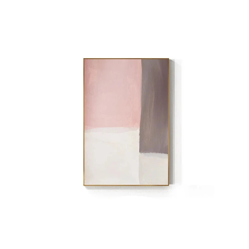 Subtle Shades Of Pink & Blue Watercolor Abstract Wall Art Fine Art Canvas Prints For Modern Apartment Living Room Bedroom Art For Contemporary Interiors