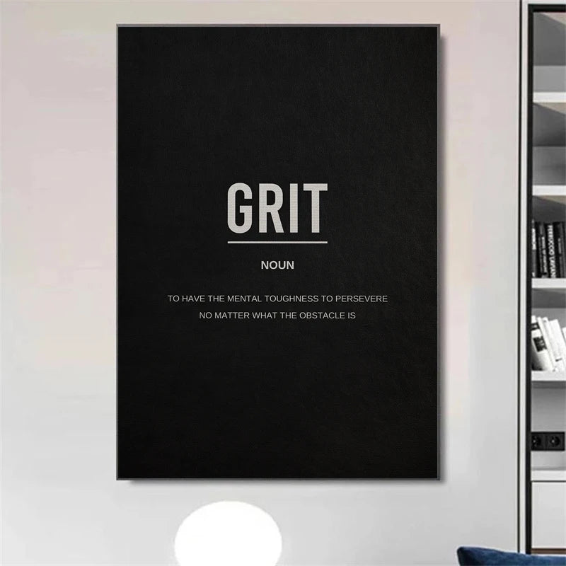 Success Definition Posters Black and White Wall Art Fine Art Canvas Prints Motivational Daily Mantra Pictures For Living Room Bedroom Study Room Wall Decor