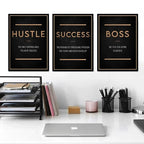 Success Grind Hustle Limitless Quotes Posters Motivational Wall Art Fine Art Canvas Prints Daily Inspiration Pictures For Living Room Office Decor