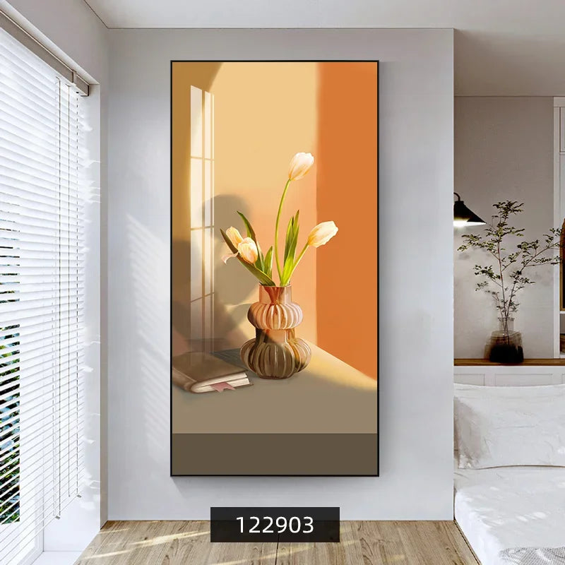 Summer Flowers Colorful Floral Wall Art Fine Art Canvas Prints Modern Botanical Pictures For Living Room Dining Room Foyer Art Decor 2025 05