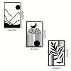 Sun Moon Landscape Abstract Botanical Metal Wall Art Plaques 3d Crafted Iron Art Wall Decoration For Living Room Home Decor