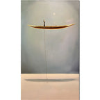 Surreal Abstract Auspicious Golden Boat Wall Art Fine Art Canvas Prints Modern Art For Living Room Foyer Reception Room Pictures For Contemporary Interiors 2025