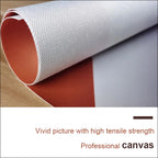 Terracotta Contours Abstract Minimalist Aesthetics Wall Art Fine Art Canvas Prints For Modern Apartment Living Room Foyer Home Office Decor