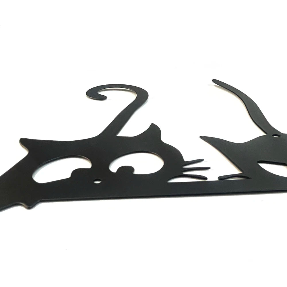 Three Black Cats Metal Wall Art 3d Iron Crafted Metal Wall Decoration For Living Room Dining Room Kitchen Cat Lovers Home Decor