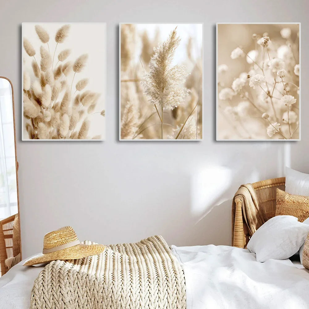 Tranquil Sea Grass Beach Seaside Landscape Wall Art Fine Art Canvas Prints Scandinavian Pictures Of Calm For Inspirational Living Room Decor