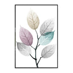 Translucent Leaves Wall Art Fine Art Canvas Prints Minimalist Abstract Botanical Pictures For Living Room Dining Room Bedroom Art Decor