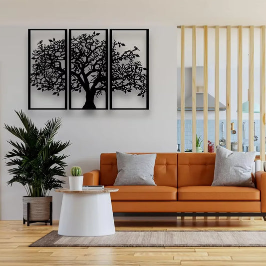 Tree Of Life Iron Wall Art 3d Metalwork Plaques Easy To Install Wall Decoration For Living Room Dining Room Created Nordic Home Decor