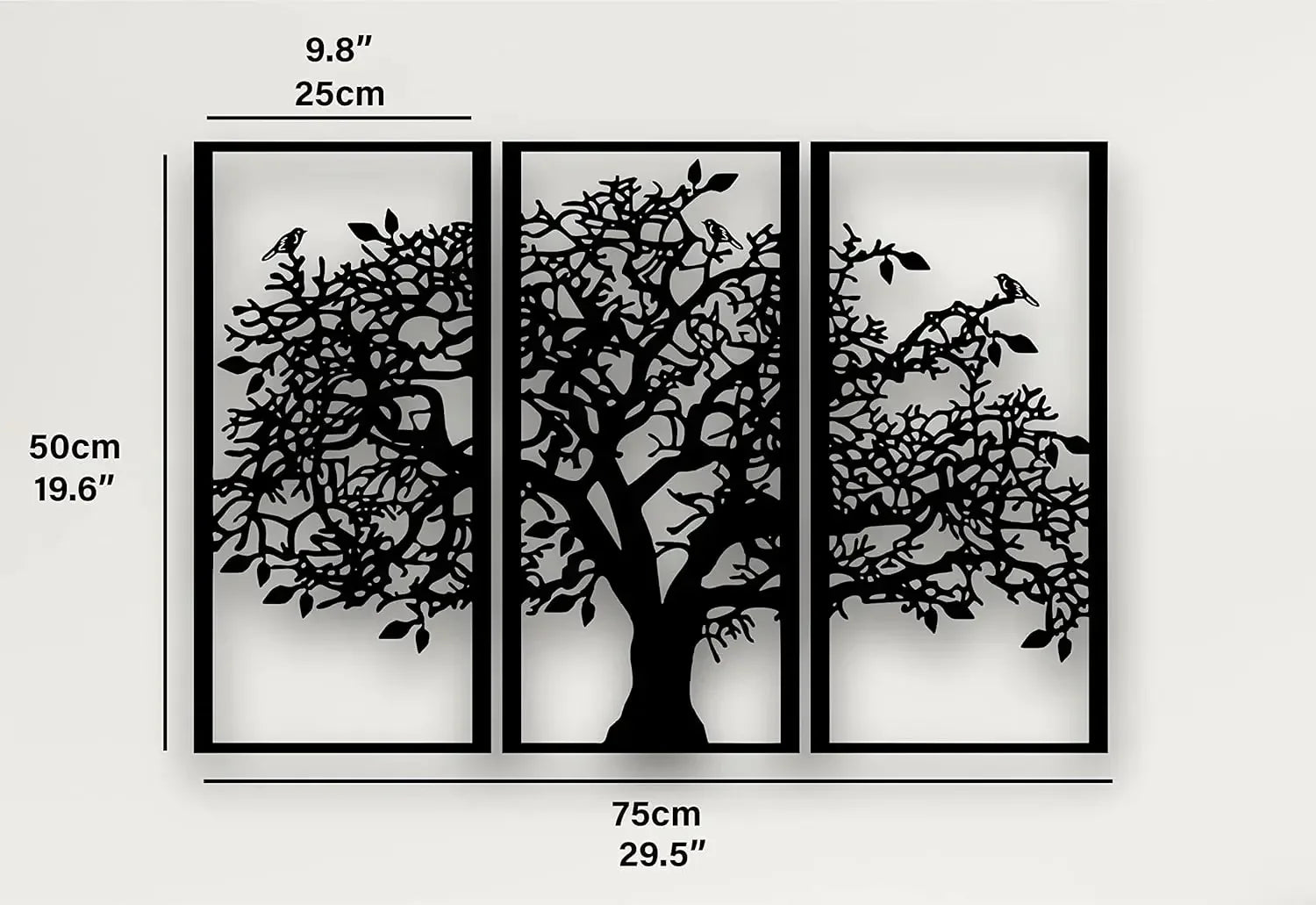 Tree Of Life Iron Wall Art 3d Metalwork Plaques Easy To Install Wall Decoration For Living Room Dining Room Created Nordic Home Decor