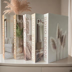 Trendy Chic Faux Books – Decorative Book Storage Boxes with Stylish Covers for Coffee Table Scandinavian Style Contemporary Home Décor