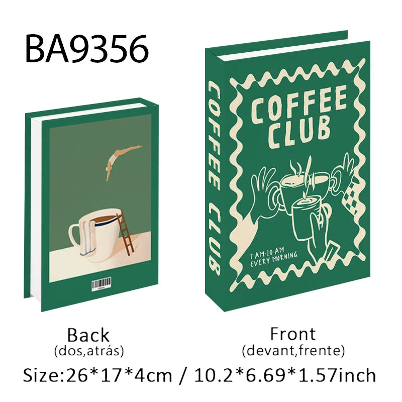 Trendy Chic Faux Books – Decorative Book Storage Boxes with Stylish Covers for Coffee Table Scandinavian Style Contemporary Home Décor