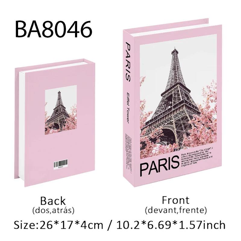 Trendy Chic Faux Books – Decorative Book Storage Boxes with Stylish Covers for Coffee Table Scandinavian Style Contemporary Home Décor