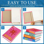 Trendy Chic Faux Books – Decorative Book Storage Boxes with Stylish Covers for Coffee Table Scandinavian Style Contemporary Home Décor