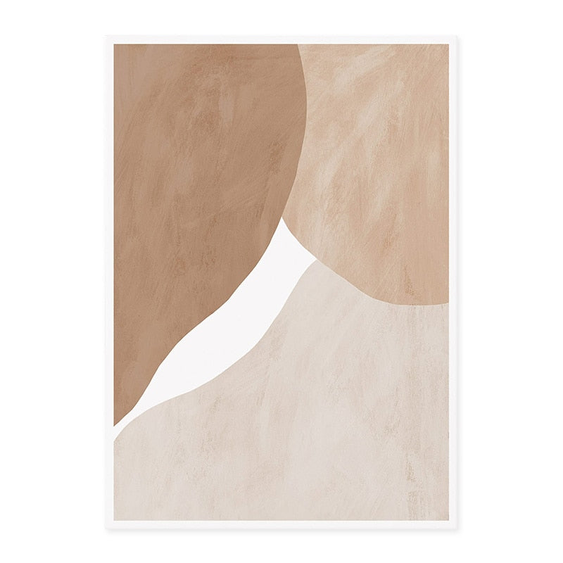 Light White Beige Terracotta Minimalist Abstract Gallery Wall Art Fine Art Canvas Prints Pictures For Modern Living Room Bedroom Art Decor