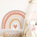 Big Colorful Rainbow Wall Decal For Kid's Room Removable Peel & Stick PVC Decal Mural For Children's Nursery Wall Creative DIY Home Decor