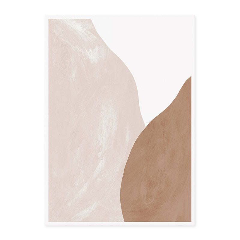 Light White Beige Terracotta Minimalist Abstract Gallery Wall Art Fine Art Canvas Prints Pictures For Modern Living Room Bedroom Art Decor