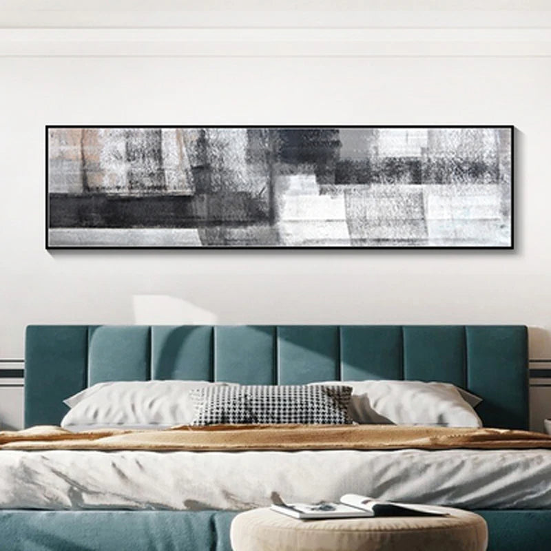 Urban Gray Abstract Wall Art Fine Art Canvas Prints Vertical Horizontal Format Pictures For Modern Living Room Bedroom Home Office Decor