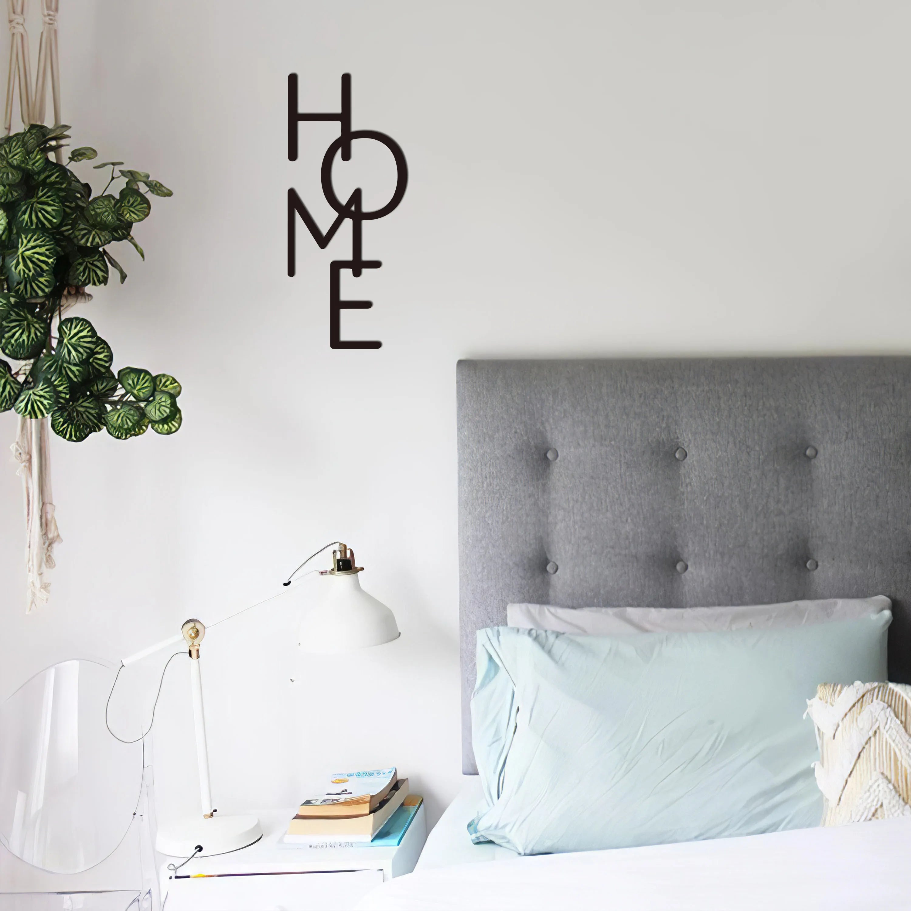 Vertical Typographic Home Silhouette Sign Black Metal Wall Art 3d Iron Craft Typographic Wall Decoration For Living Room Family Room Dining Room Art Decor