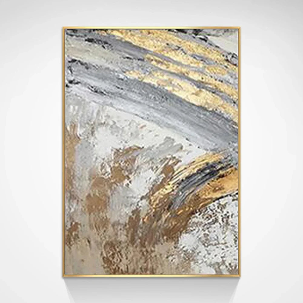 Vintage Golden Beige Abstract Wall Art Fine Art Canvas Prints Posters Pictures For Modern Living Room Bedroom Light Luxury Home Decor
