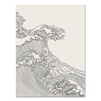 Vintage Minimalist Japanese Abstract Wall Art Fine Art Canvas Prints Black White Pictures For Living Room Bedroom Dining Room Classic Art For Contemporary Interiors 2025