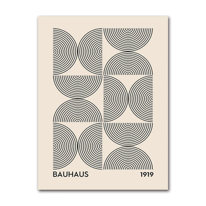 Vintage Retro Bauhaus Abstract Geometric Wall Art Fine Art Canvas Prints Black Beige Pictures For Living Room Dining Room Home Office Decor 2025 001