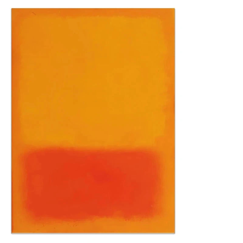 Vintage Yellow Orange Color Block Abstract Wall Art Fine Art Canvas Prints Pictures For Modern Loft Apartment Living Room Bedroom Foyer Art Decor